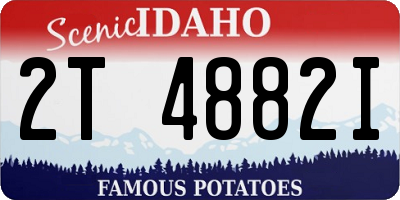 ID license plate 2T4882I