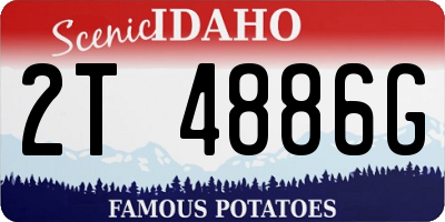 ID license plate 2T4886G