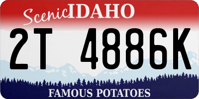 ID license plate 2T4886K