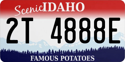 ID license plate 2T4888E