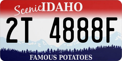 ID license plate 2T4888F