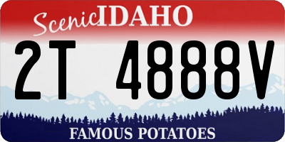 ID license plate 2T4888V