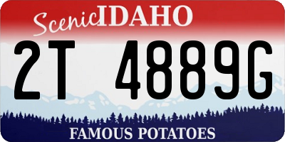 ID license plate 2T4889G