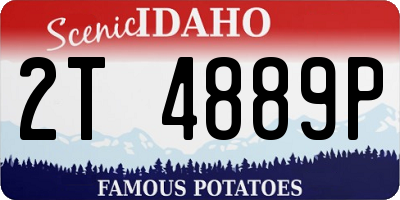 ID license plate 2T4889P