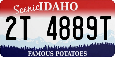 ID license plate 2T4889T
