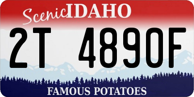 ID license plate 2T4890F