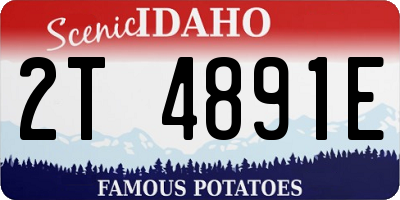 ID license plate 2T4891E