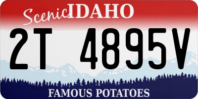 ID license plate 2T4895V