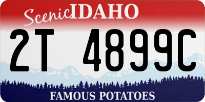 ID license plate 2T4899C