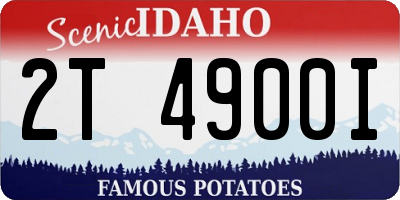 ID license plate 2T4900I