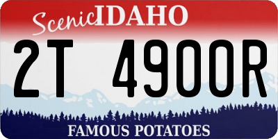 ID license plate 2T4900R