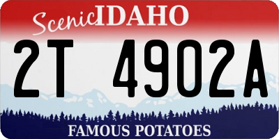 ID license plate 2T4902A