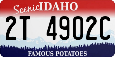 ID license plate 2T4902C