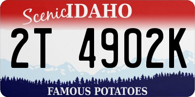 ID license plate 2T4902K