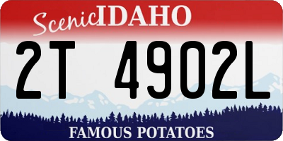 ID license plate 2T4902L