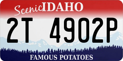 ID license plate 2T4902P