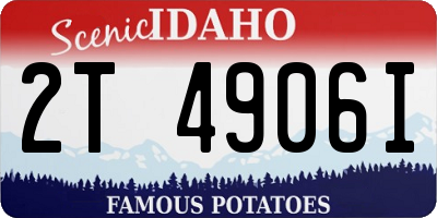 ID license plate 2T4906I