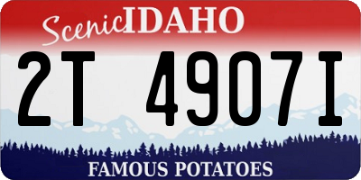 ID license plate 2T4907I