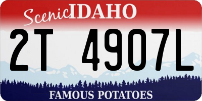 ID license plate 2T4907L