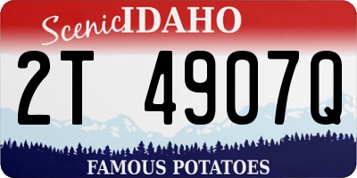ID license plate 2T4907Q