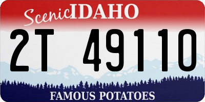 ID license plate 2T4911O