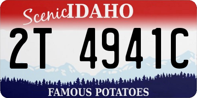 ID license plate 2T4941C