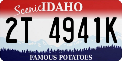 ID license plate 2T4941K