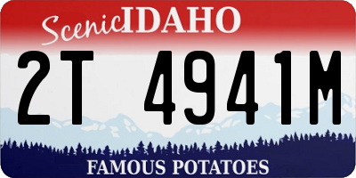 ID license plate 2T4941M