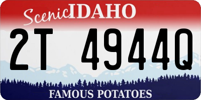 ID license plate 2T4944Q