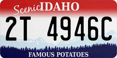 ID license plate 2T4946C