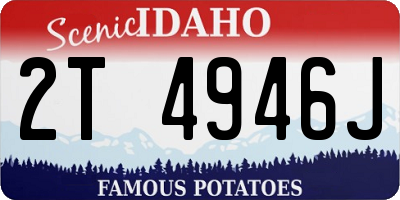 ID license plate 2T4946J