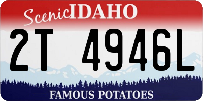 ID license plate 2T4946L