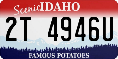 ID license plate 2T4946U