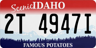 ID license plate 2T4947I