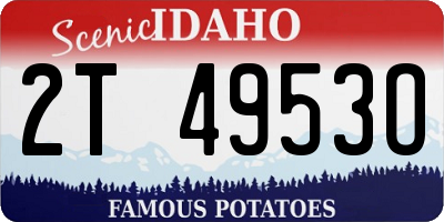 ID license plate 2T4953O