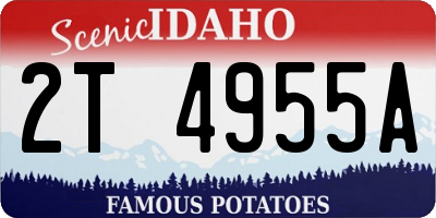 ID license plate 2T4955A
