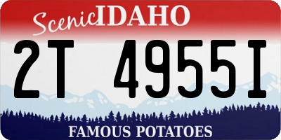 ID license plate 2T4955I