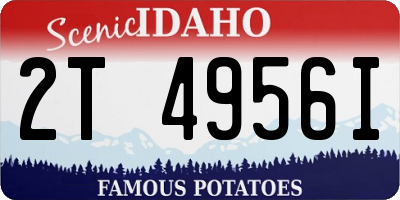 ID license plate 2T4956I