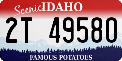 ID license plate 2T4958O