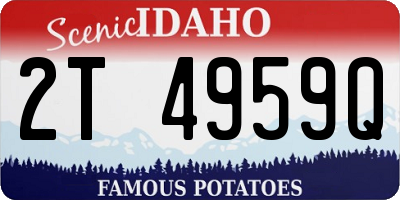 ID license plate 2T4959Q