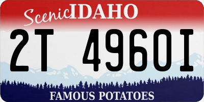 ID license plate 2T4960I