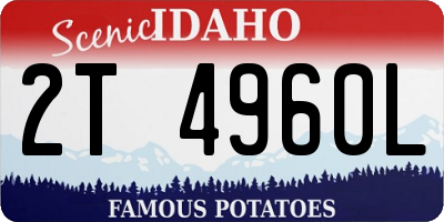 ID license plate 2T4960L