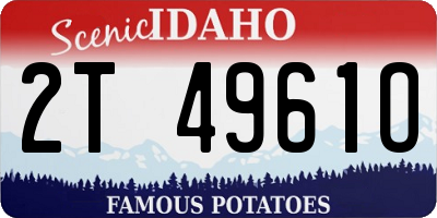 ID license plate 2T4961O