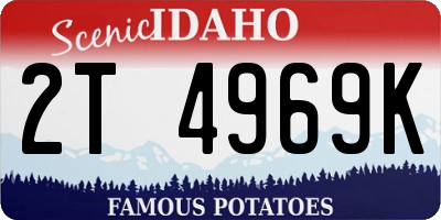 ID license plate 2T4969K
