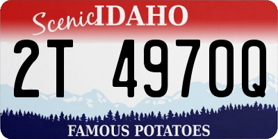 ID license plate 2T4970Q