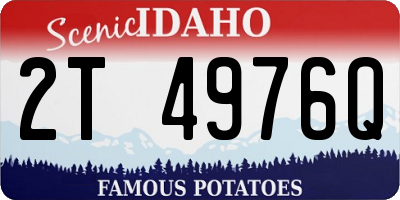 ID license plate 2T4976Q