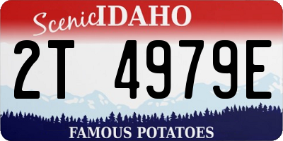 ID license plate 2T4979E