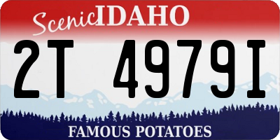 ID license plate 2T4979I