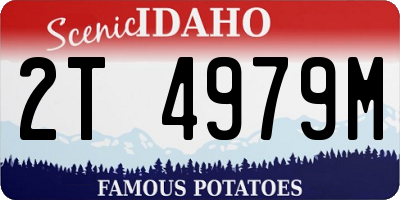 ID license plate 2T4979M
