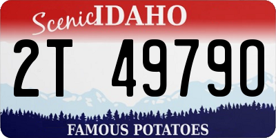 ID license plate 2T4979O